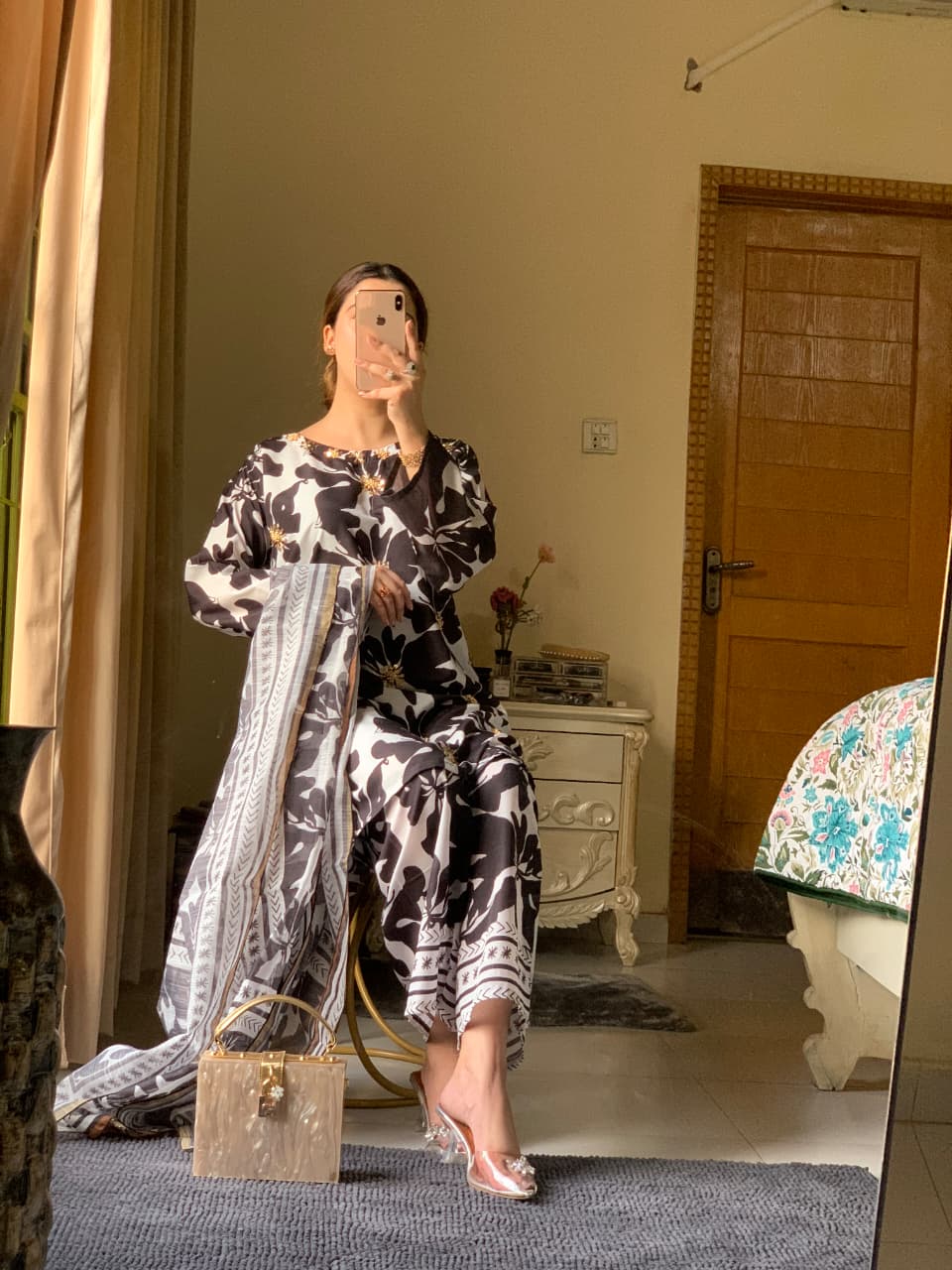 Aniqa Long line Stitched Silk Lawn 3-Piece Collection