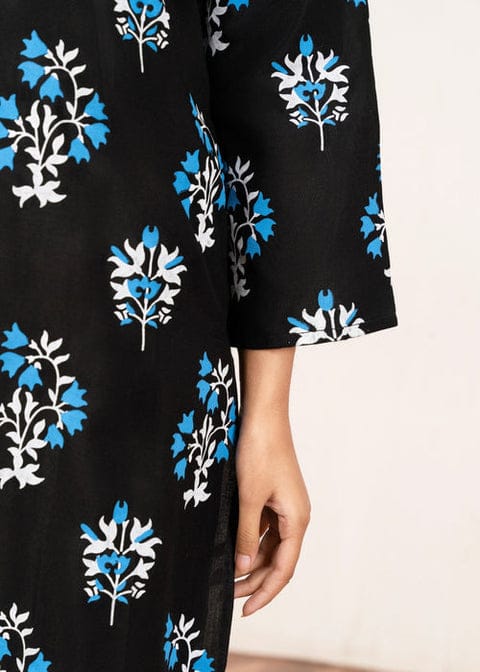 Iqra Kanwal Design Elegant look printed 2 pieces (black)
