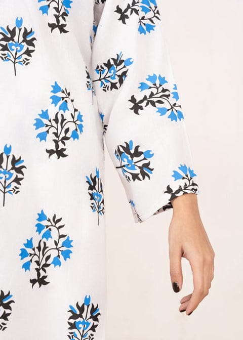 Iqra Kanwal Design Elegant look printed 2 pieces (white)