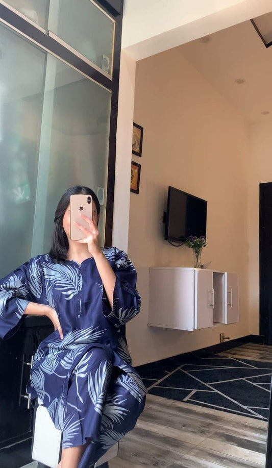 Big Leaf design Stitched 2Pcs (neavy)