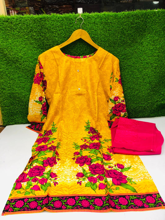 Stitched 2-Piece Set Air Line Froq Outfit