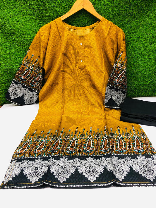 Stitched 2-Piece Set Digital Printed Outfit