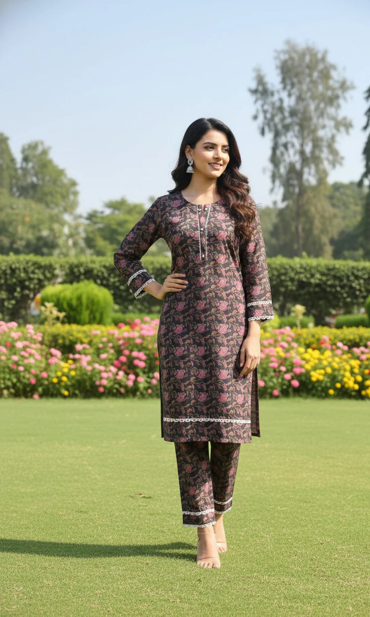 Dhanak Digital Print 2piece Suits for Winters