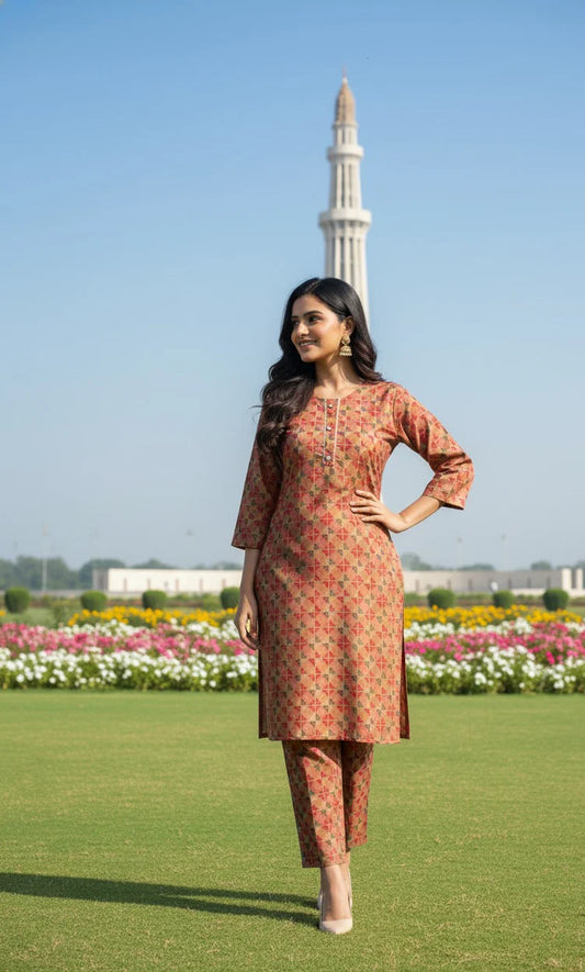 Dhanak Digital Print 2piece Suits for Winters