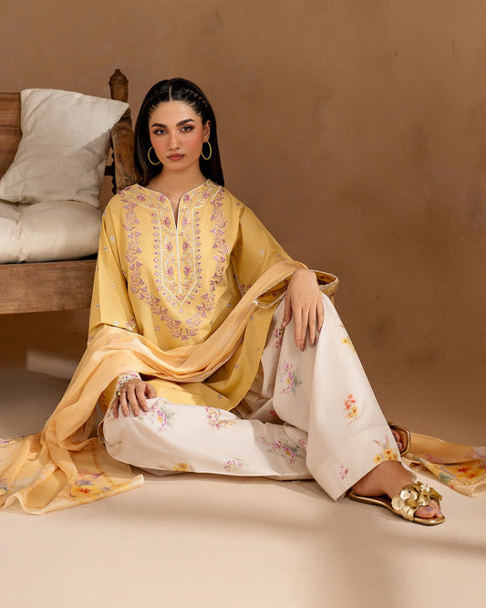 HAJRA FARSHI SHALWAR EMBROIDERY 3PCS