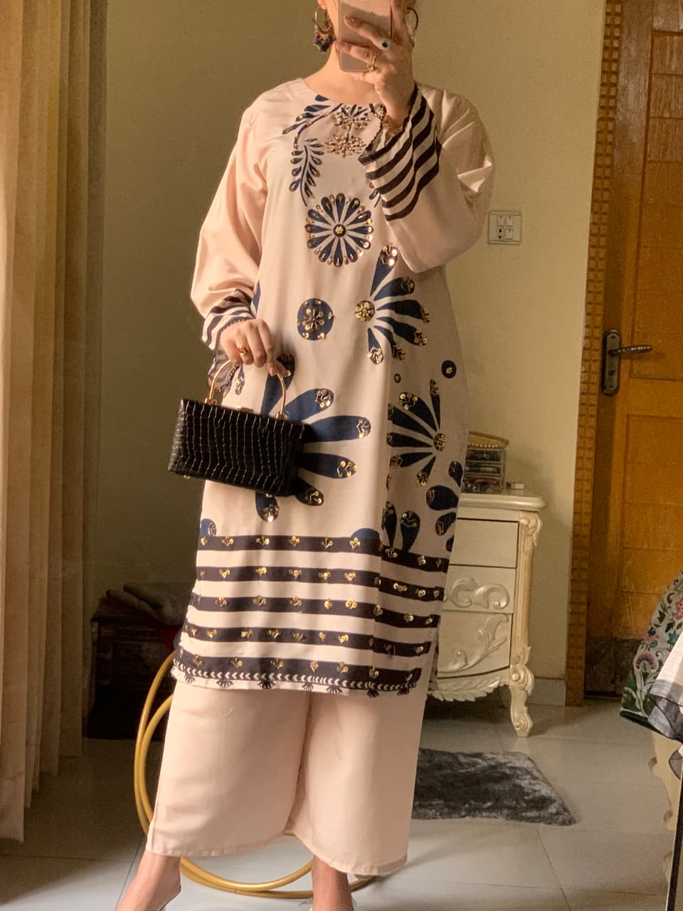 Huria Longline Stitched 3-Piece