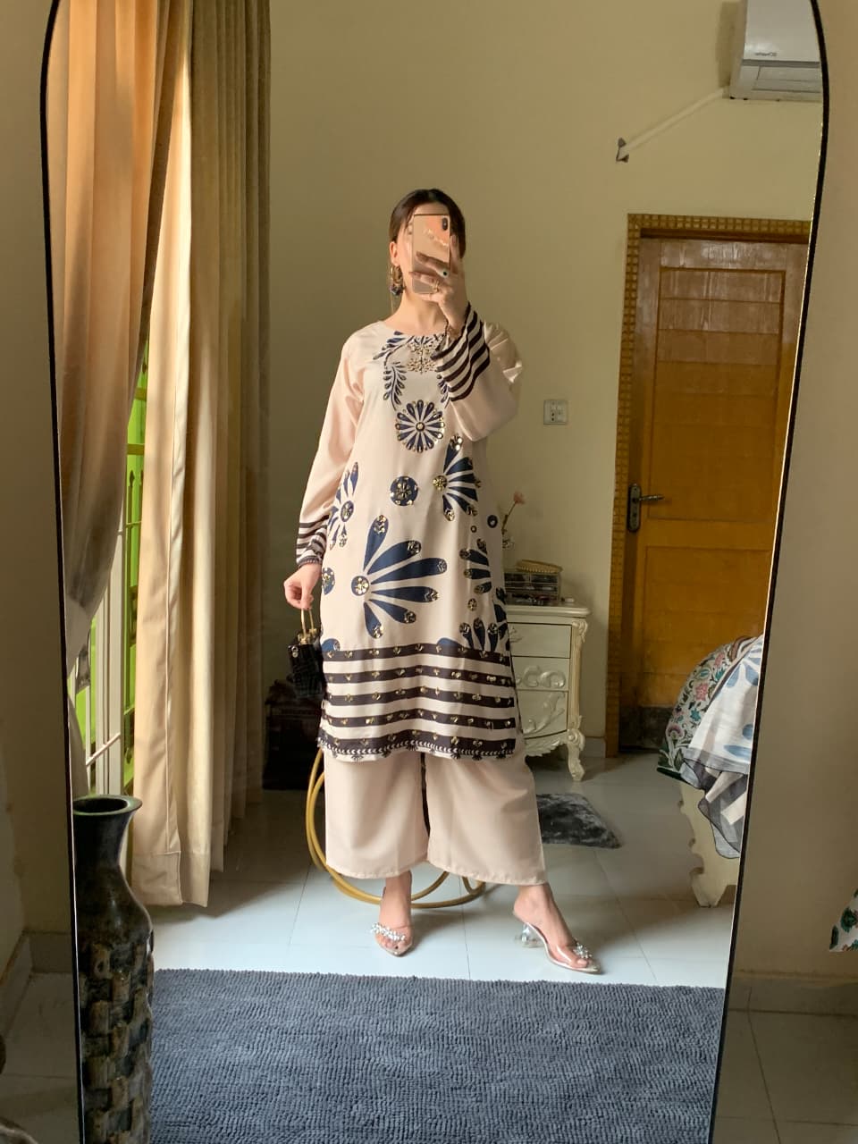 Huria Longline Stitched 3-Piece