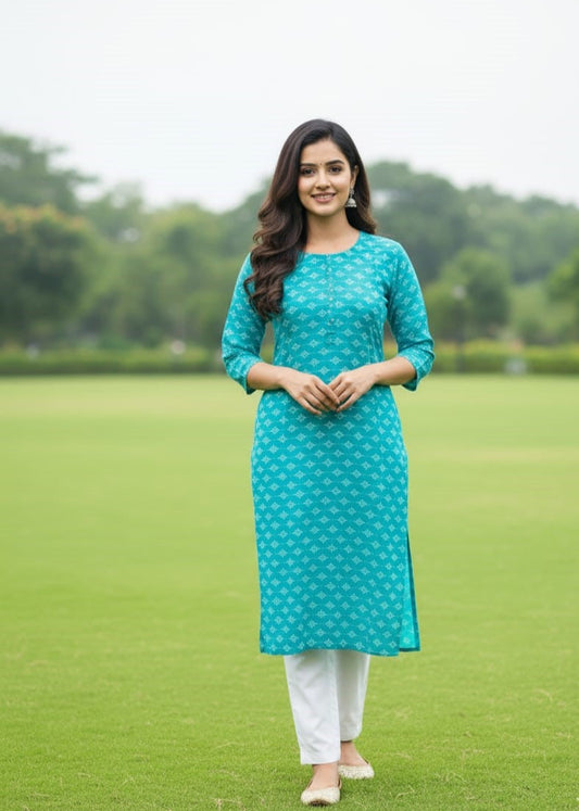 Stitched 2-Piece Set Digital Printed Outfit