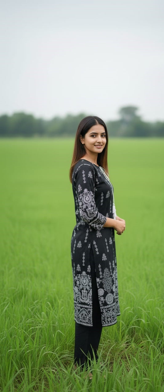 Stitched 2-Piece Set Digital Printed Outfit