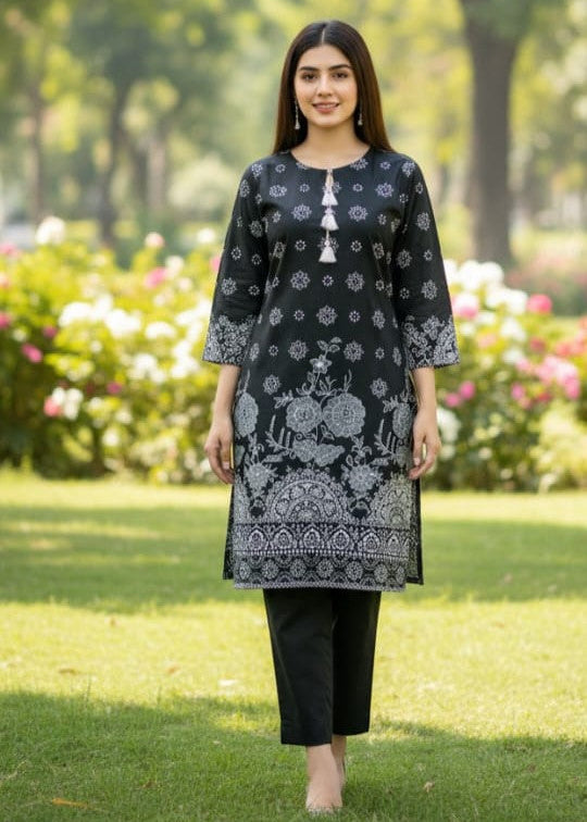 Stitched 2-Piece Set Digital Printed Outfit