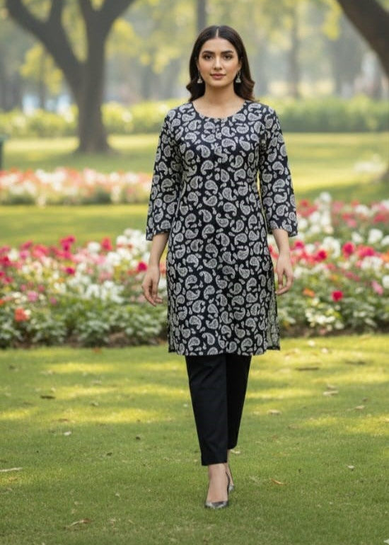 Stitched 2-Piece Set Digital Printed Outfit