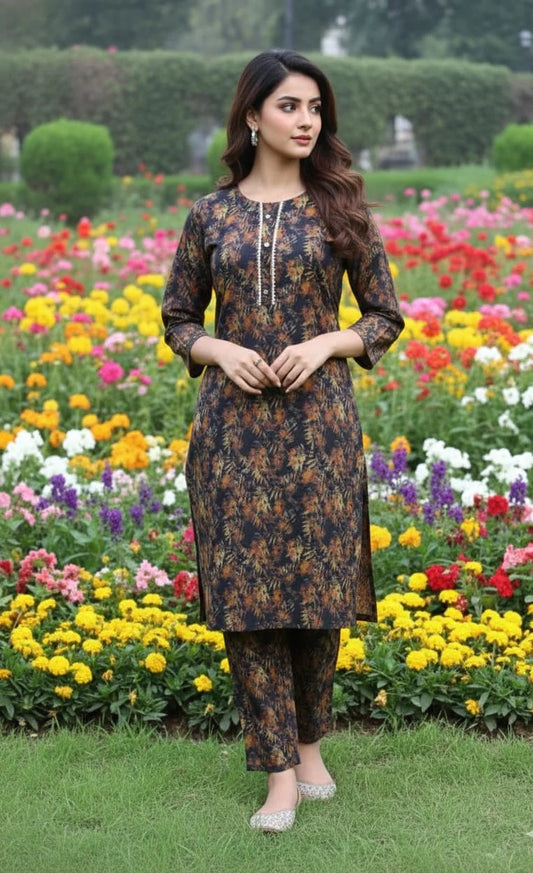 Dhanak Digital Print 2piece Suits for Winters