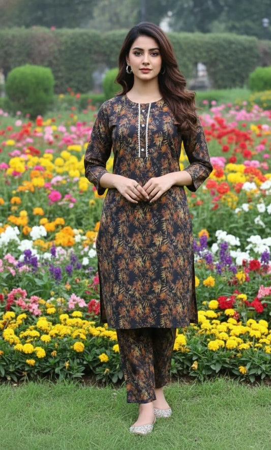Dhanak Digital Print 2piece Suits for Winters