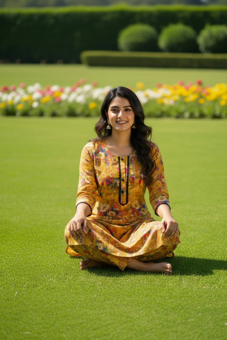 Dhanak Digital Print 2piece Suits for Winters