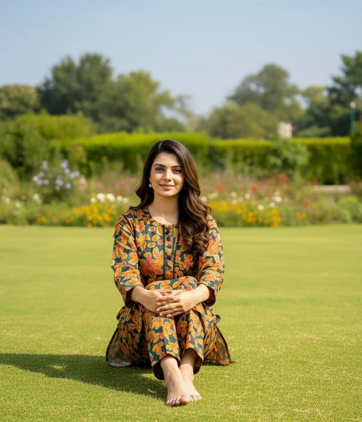 Dhanak Digital Print 2piece Suits for Winters