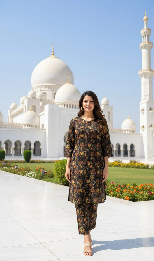 Dhanak Digital Print 2piece Suits for Winters