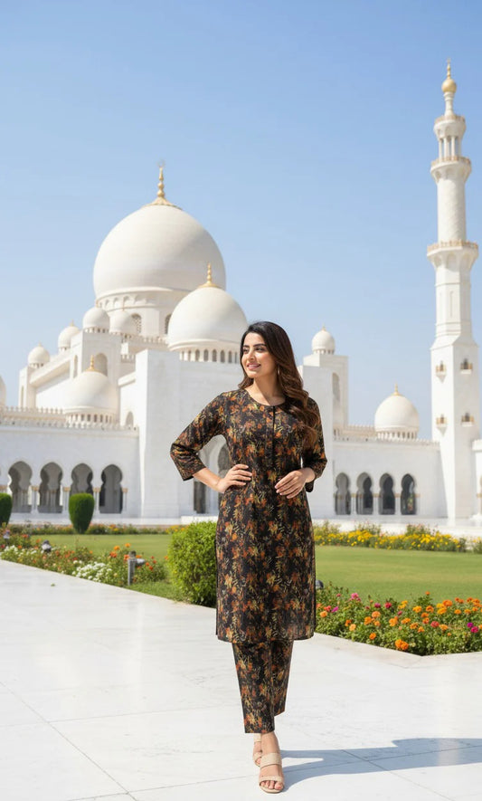 Dhanak Digital Print 2piece Suits for Winters