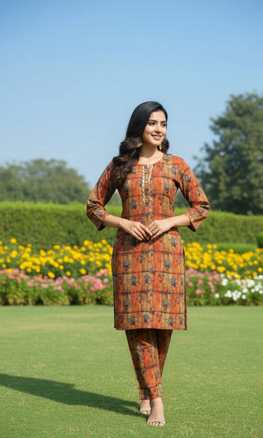 Dhanak Digital Print 2piece Suits for Winters