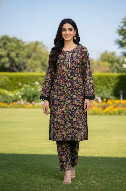 Dhanak Digital Print 2piece Suits for Winters