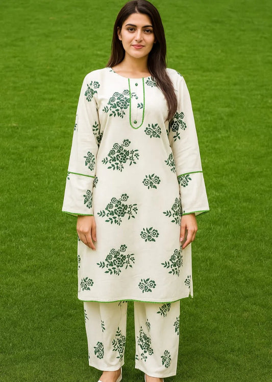 Stitched 2-Piece Set Digital Printed Outfit