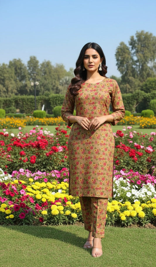 Dhanak Digital Print 2piece Suits for Winters