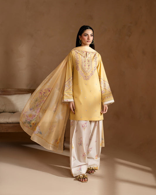 HAJRA FARSHI SHALWAR EMBROIDERY 3PCS
